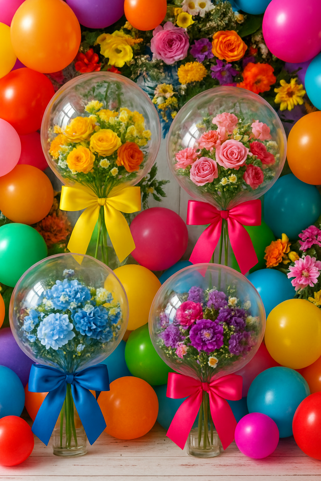 Балони с цветя